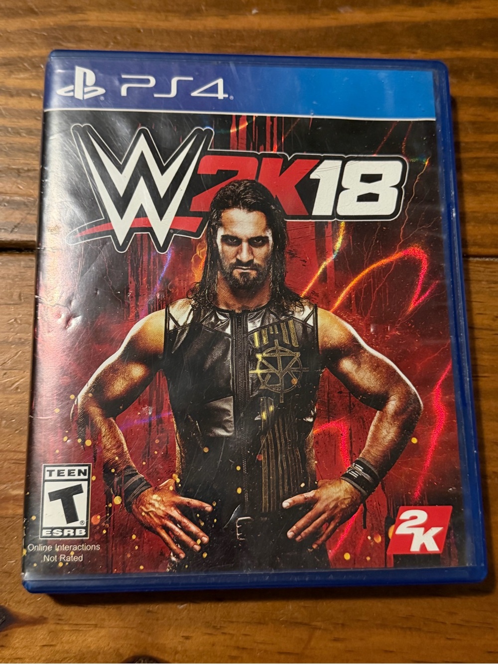 WWE 2K18 (PlayStation 4) - Black & Red Cover